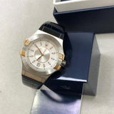 Maserati Potenza Diamonds Silver Dial Blue Leather Strap Watch For Women - R8851108502 Authentic Buy Shop Now
