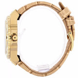 Guess Limelight Quartz Silver Dial Golden Leather Strap Watch For Women - W0775L2 Authentic Buy Shop Now