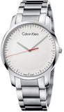 Calvin Klein City Quartz White Dial Silver Steel Strap Watch for Men - K2G2G1Z6 Authentic Buy Shop Now