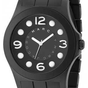 Marc Jacobs Pelly Black Dial Black Silicone Strap Watch for Women - MBM2516 Authentic Buy Shop Now
