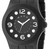 Marc Jacobs Pelly Black Dial Black Silicone Strap Watch for Women - MBM2516 Authentic Buy Shop Now