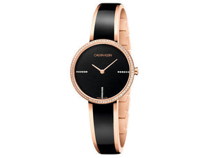 Calvin Klein Seduce Black Dial Two Tone Steel Strap Watch for Women - K4E2NX1S Authentic Buy Shop Now