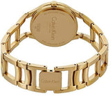 Calvin Klein Class White Dial Gold Steel Strap Watch for Women - K6R23526 Authentic Buy Shop Now