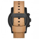 Marc Jacobs Larry Chronograph Black Dial Brown Leather Strap Watch for Men - MBM5053 Authentic Buy Shop Now