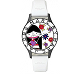 Marc Jacobs Miss Marc Flower White Dial White Silicone Strap Watch for Women - MBM5513 Authentic Buy Shop Now