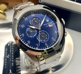 Maserati Traguardo Blue Dial Silver Steel Strap Watch For Men - R8853112505 Authentic Buy Shop Now