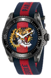 Gucci Dive Tiger Blue and Red Dial Blue Red Blue Nylon Strap Watch For Men - YA136215 Authentic Buy Shop Now