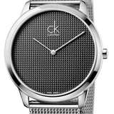 Calvin Klein Minimal Grey Dial Silver Mesh Bracelet Watch for Women - K3M2312X Authentic Buy Shop Now