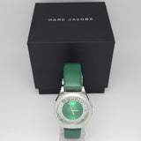 Marc Jacobs Henry Skeleton Green Dial Green Leather Strap Watch for Women - MBM1336 Authentic Buy Shop Now