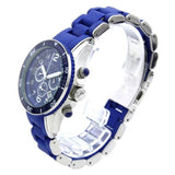 Marc Jacobs Rock Chronograph Blue Dial Blue Silicone Strap Watch for Women - MBM2548 Authentic Buy Shop Now