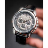 Maserati Successo 44mm Grey Dial Black Leather Strap Watch For Men - R8871621006 Authentic Buy Shop Now