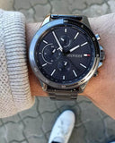 Tommy Hilfiger Bank Grey Dial Grey Steel Strap Watch for Men - 1791719 Authentic Buy Shop Now