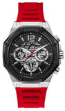 Guess Momentum Black Dial Red Rubber Strap Watch for Men - GW0263G3 Authentic Buy Shop Now