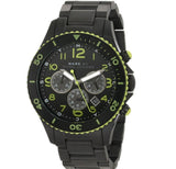 Marc Jacobs Rock Chronograph Black Dial Black Steel Strap Watch for Men - MBM5026 Authentic Buy Shop Now