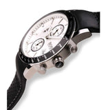 Hugo Boss Rafale Chronograph Quartz Silver Dial Black Leather Strap Watch For Men - 1513403 Authentic Buy Shop Now