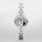 Emporio Armani Classic Quartz Black Dial Silver Steel Strap Watch For Women - AR7328 Authentic Buy Shop Now