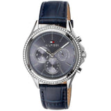 Tommy Hilfiger Ari Quartz Diamonds Blue Dial Blue Leather Strap Watch for Women - 1781979 Authentic Buy Shop Now