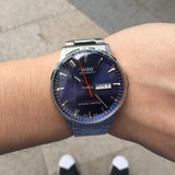 Mido Commander II Automatic Chronometer Blue Dial Silver Steel Strap Watch For Men - M021.431.11.041.00 Authentic Buy Shop Now