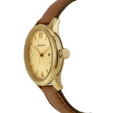 Burberry The Classic Champagne Gold Dial Brown Leather Strap Watch for Women - BU10101 Authentic Buy Shop Now
