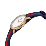 Daniel Wellington Classy Oxford White Dial Two Tone Nylon Strap Watch For Women - DW00100064 Authentic Buy Shop Now
