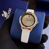 Swarovski Octea Nova Grey Dial Grey Leather Strap Watch for Women - 5295326 Authentic Buy Shop Now
