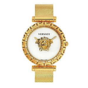 Versace Palazzo Empire Greca White Dial Gold Mesh Bracelet Watch for Women - VEDV00619 Authentic Buy Shop Now