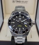 Tag Heuer Aquaracer Black Dial Silver Steel Strap Strap Watch for Men - WAY201A.BA0927 Authentic Buy Shop Now