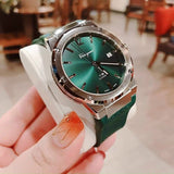 Salvatore Ferragamo F-80 Classic Green Dial Green Leather Strap Watch for Men - SFDT00519 Authentic Buy Shop Now
