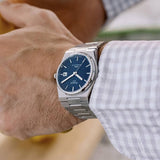 Tissot PRX Powermatic 80 Blue Dial Silver Steel Strap Watch For Men - T137.407.11.041.00 Authentic Buy Shop Now