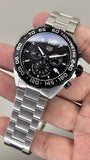 Tag Heuer Formula 1 Chronograph Black Dial Silver Steel Strap Watch for Men - CAZ1010.BA0842 Authentic Buy Shop Now