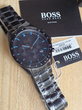 Hugo Boss Trophy Black Dial Black Steel Strap Watch for Men - 1513675 Authentic Buy Shop Now