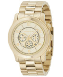 Michael Kors Runway Gold Dial Gold Steel Strap Watch for Men - MK8077 Authentic Buy Shop Now