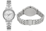 Michael Kors Cinthia White Mother of Pearl Dial Silver Steel Strap Watch for Women for Women - MK3641 Authentic Buy Shop Now