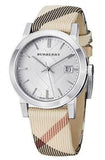 Burberry The City White Dial Beige Leather Strap Watch for Women - BU9132 Authentic Buy Shop Now