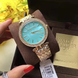 Michael Kors Darci Analog Mother of Pearl Green Dial Gold Steel Strap Watch For Women - MK3498 Authentic Buy Shop Now