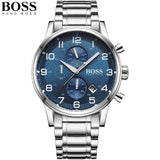 Hugo Boss Aeroliner Blue Dial Silver Steel Strap Watch for Men - 1513183 Authentic Buy Shop Now