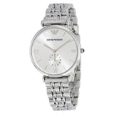 Emporio Armani Classic Silver Dial Silver Steel Strap Watch For Men - AR1819 Authentic Buy Shop Now