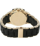 Marc Jacobs Rock Chronograph Black Dial Black Silicone Strap Watch for Women - MBM2552 Authentic Buy Shop Now