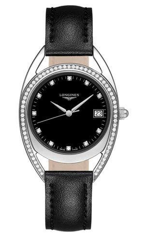 Longines Equestrian Arche Quartz Diamond Black Dial Watch for Women - L6.136.0.57.0 Authentic Buy Shop Now