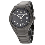 Maserati Stile Quartz Black Dial Black Steel Strap Watch For Men - R8853142001 Authentic Buy Shop Now