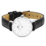 Daniel Wellington Classic Petite Reading White Dial Black Leather Strap Watch For Women - DW00100241 Authentic Buy Shop Now