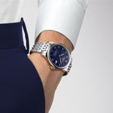 Tissot Le Locle Powermatic 80 Blue Dial Silver Steel Strap Watch For Men - T006.407.11.043.00 Authentic Buy Shop Now