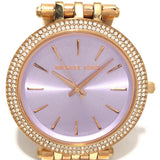 Michael Kors Darci Purple Dial Rose Gold Steel Strap Watch for Women - MK3400 Authentic Buy Shop Now