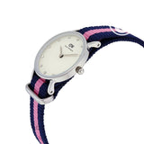 Daniel Wellington Classy Winchester White Dial Two Tone NATO Strap Watch For Women - DW00100073 Authentic Buy Shop Now