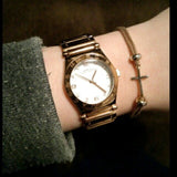 Marc Jacobs Amy White Dial Rose Gold Steel Strap Watch for Women - MBM8559 Authentic Buy Shop Now