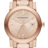 Burberry The City Rose Gold Dial Rose Gold Steel Strap Watch for Women - BU9235 Authentic Buy Shop Now