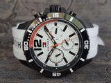 Tommy Hilfiger Nolan Multi Function White Dial White Rubber Strap Watch for Men - 1791146 Authentic Buy Shop Now