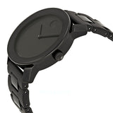 Movado Bold Black Dial Black Steel Strap Watch For Men - 3600047 Authentic Buy Shop Now