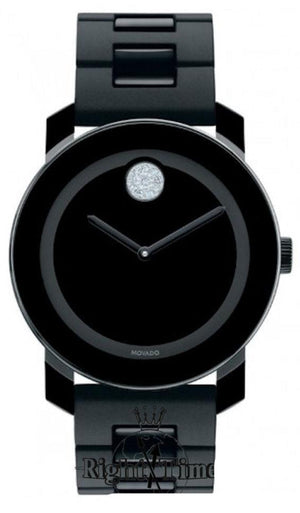 Movado Bold Black Dial Black Steel Strap Watch for Men - 3600102 Authentic Buy Shop Now