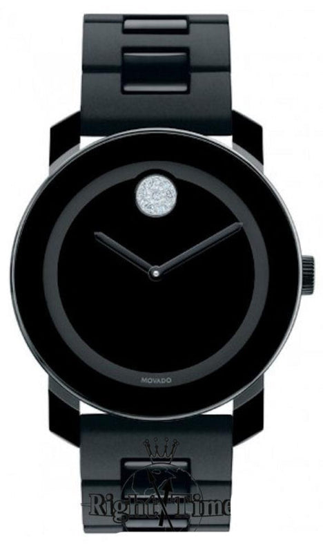 Movado Bold Black Dial Black Steel Strap Watch for Men - 3600102 Authentic Buy Shop Now